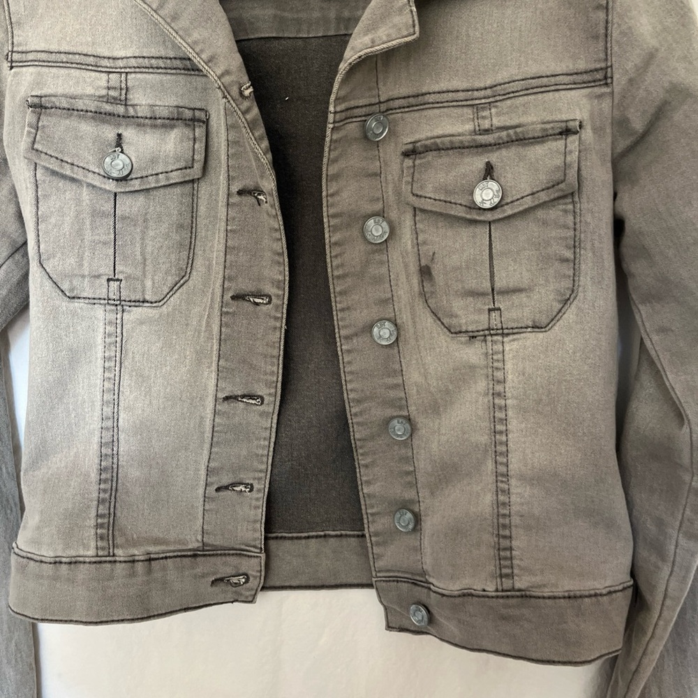 KUT from the Kloth gray wash denim jacket XS - Picture 6 of 6